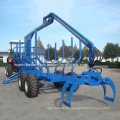 Ce Certificate High Quality Zm Series 1-12 Tons Log Loading Trailer with Crane for Sale